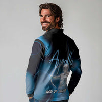 Ancient Greek Apollo Long Sleeve Polo Shirt God Of Archery - Wonder Print Shop