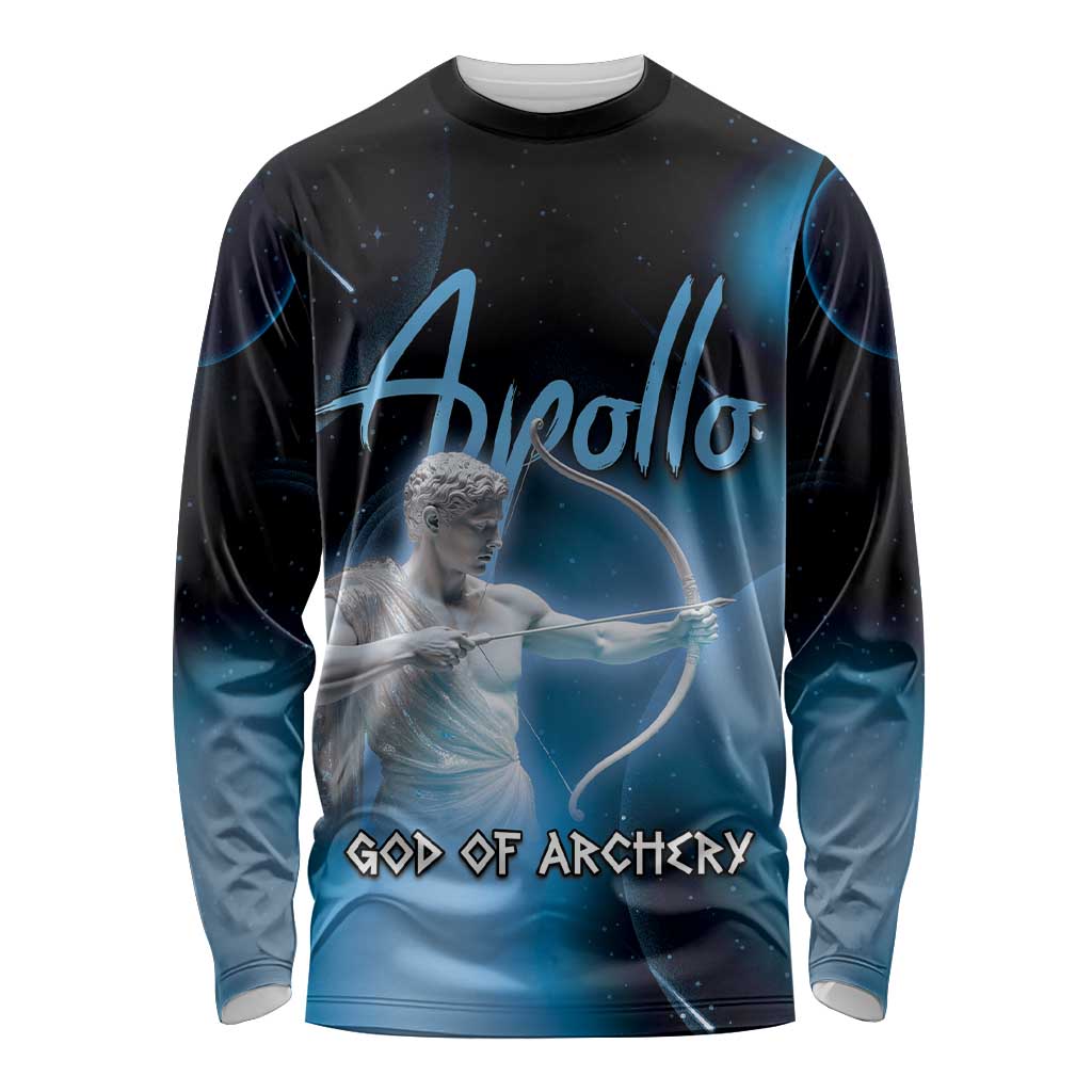 Ancient Greek Apollo Long Sleeve Shirt God Of Archery - Wonder Print Shop