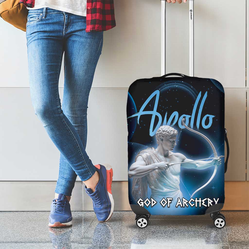 Ancient Greek Apollo Luggage Cover God Of Archery - Wonder Print Shop