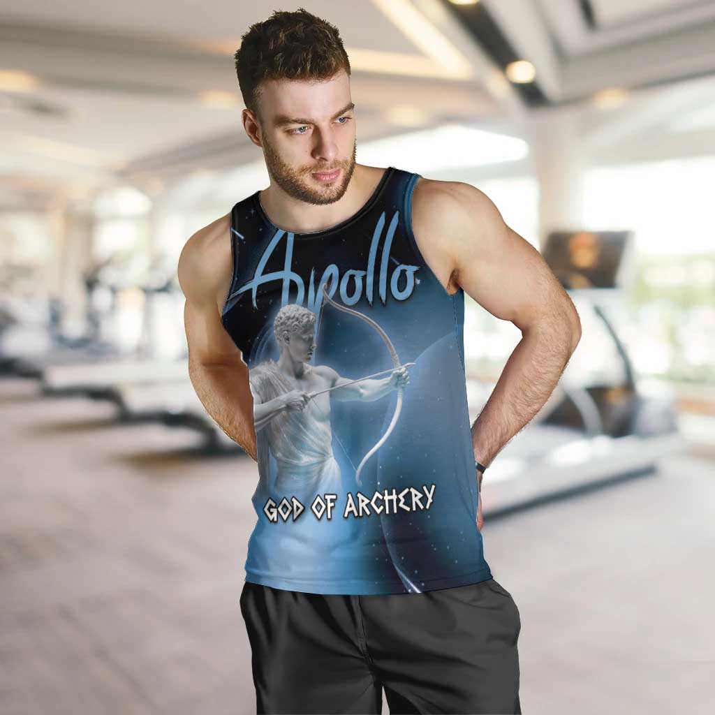 Ancient Greek Apollo Men Tank Top God Of Archery - Wonder Print Shop