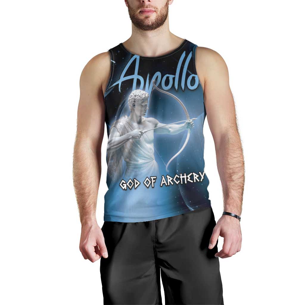 Ancient Greek Apollo Men Tank Top God Of Archery - Wonder Print Shop