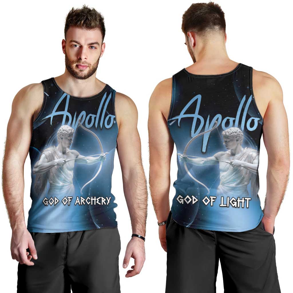Ancient Greek Apollo Men Tank Top God Of Archery - Wonder Print Shop