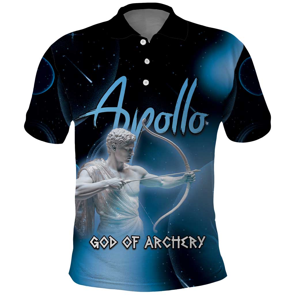 Ancient Greek Apollo Polo Shirt God Of Archery - Wonder Print Shop