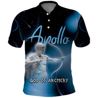 Ancient Greek Apollo Polo Shirt God Of Archery - Wonder Print Shop