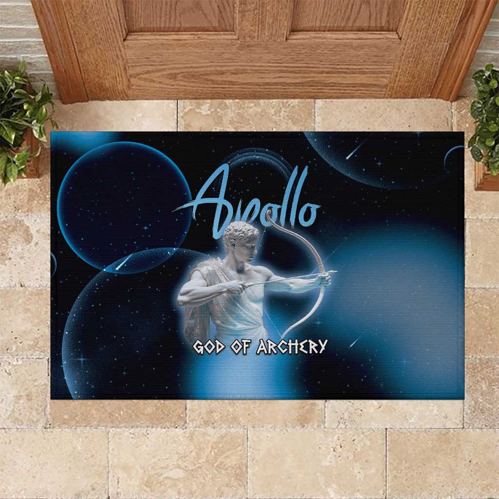 Ancient Greek Apollo Rubber Doormat God Of Archery - Wonder Print Shop