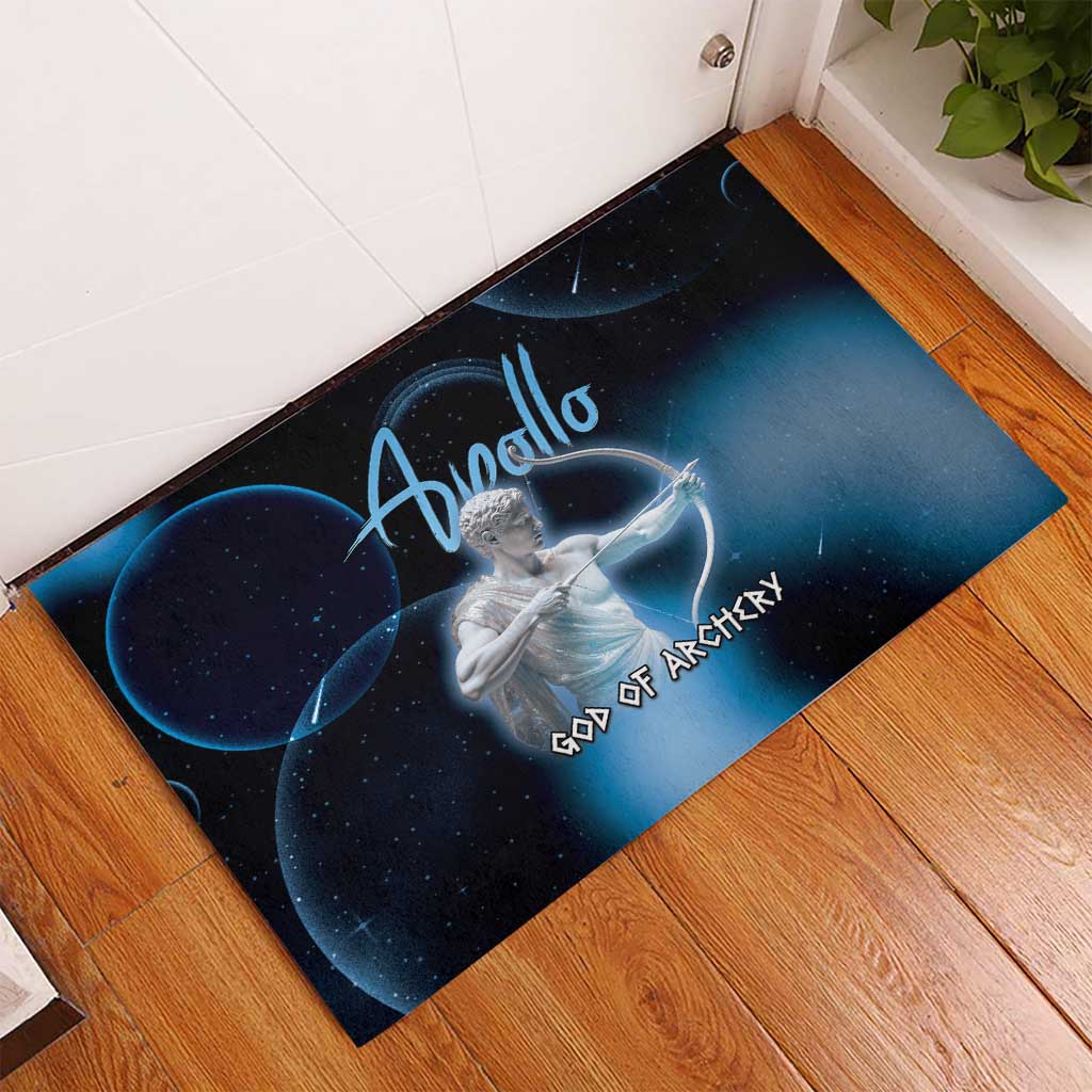 Ancient Greek Apollo Rubber Doormat God Of Archery - Wonder Print Shop