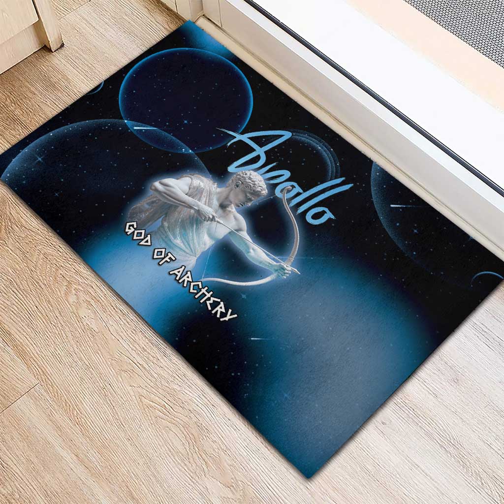 Ancient Greek Apollo Rubber Doormat God Of Archery - Wonder Print Shop