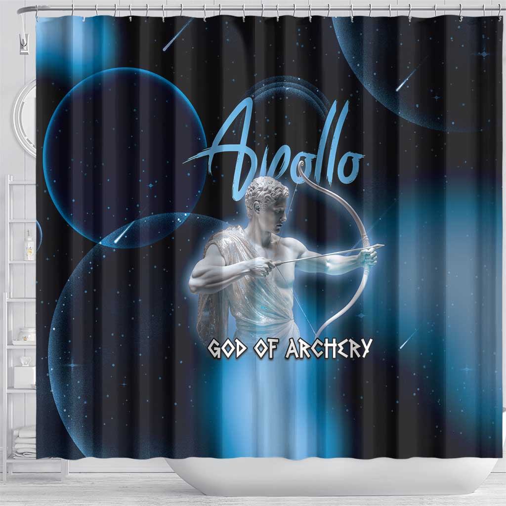 Ancient Greek Apollo Shower Curtain God Of Archery - Wonder Print Shop