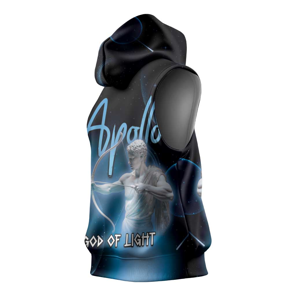 Ancient Greek Apollo Sleeveless Hoodie God Of Archery - Wonder Print Shop
