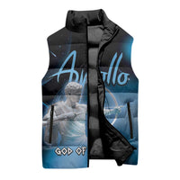 Ancient Greek Apollo Sleeveless Puffer Jacket God Of Archery - Wonder Print Shop