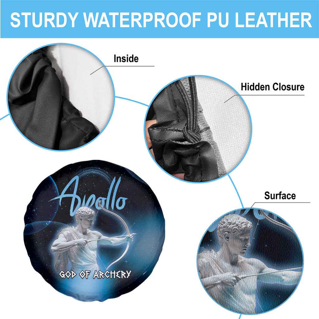 Ancient Greek Apollo Spare Tire Cover God Of Archery - Wonder Print Shop