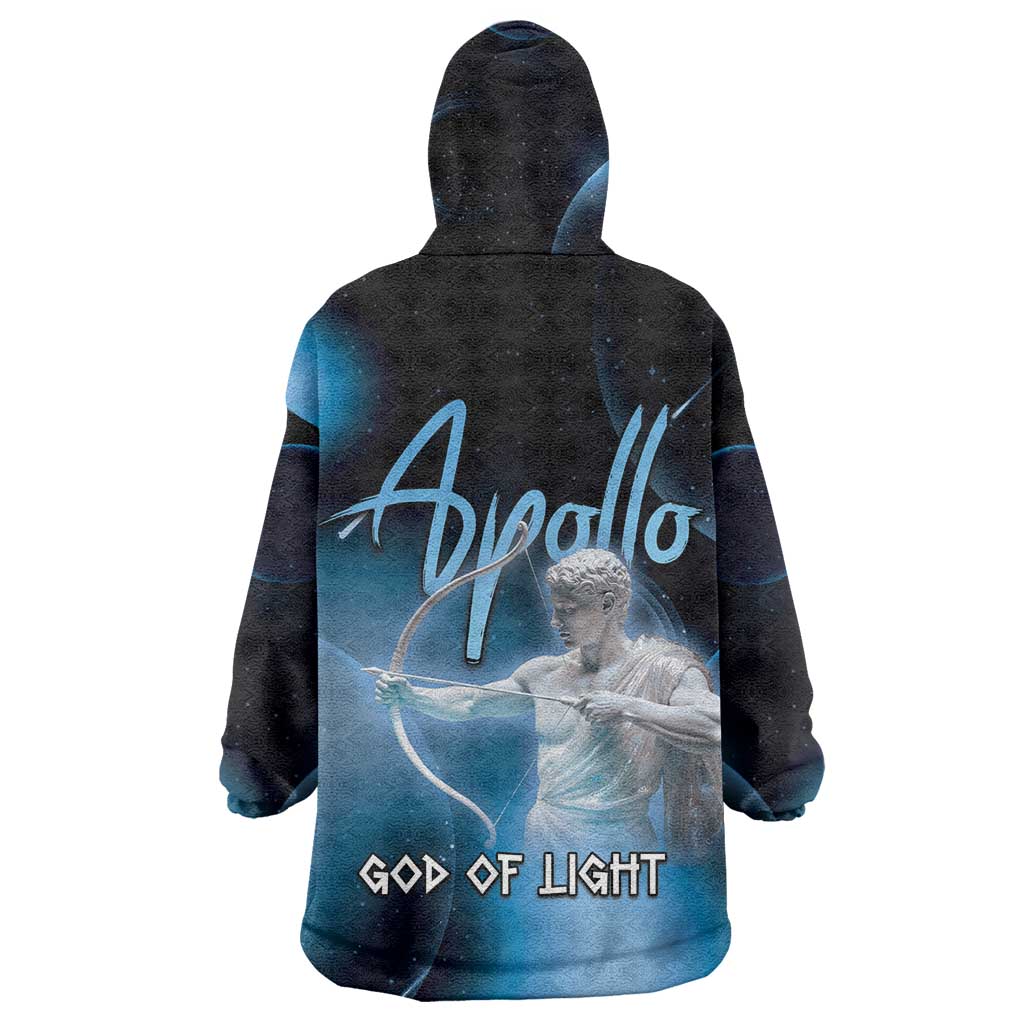 Ancient Greek Apollo Wearable Blanket Hoodie God Of Archery - Wonder Print Shop