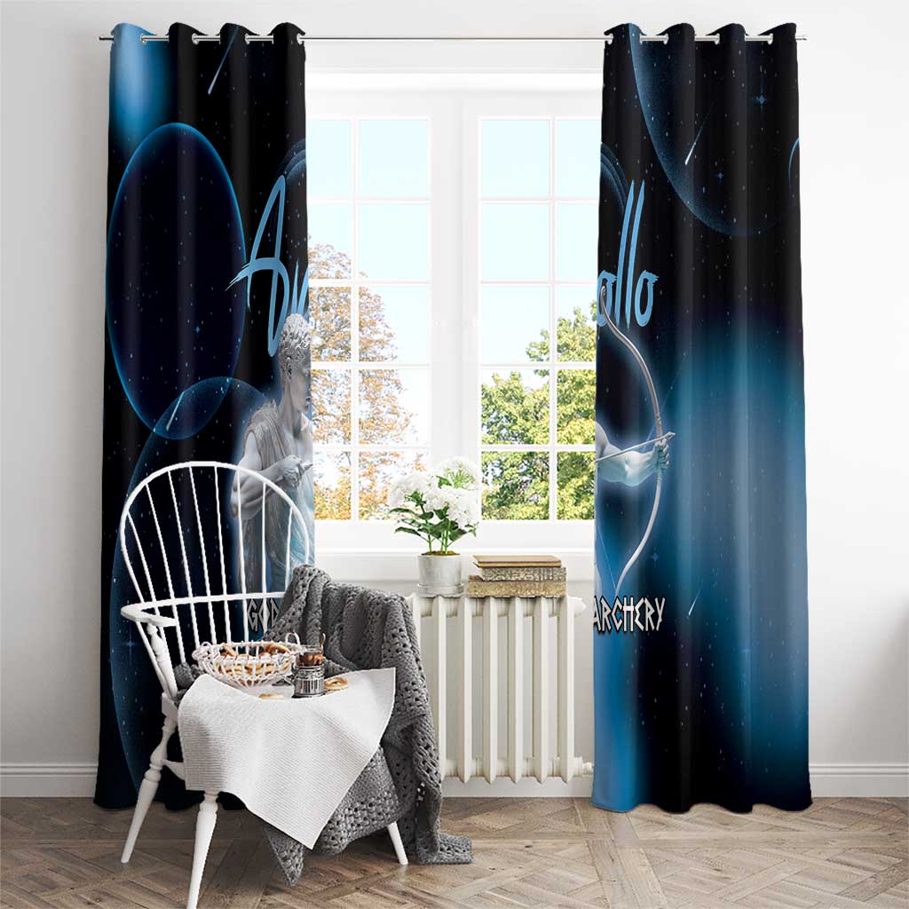 Ancient Greek Apollo Window Curtain God Of Archery - Wonder Print Shop