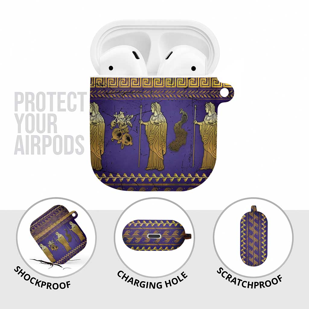 Hera AirPods Case Goddess With Ancient Greek Pattern - Wonder Print Shop
