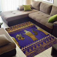 Hera Area Rug Goddess With Ancient Greek Pattern - Wonder Print Shop