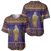 Hera Baseball Jersey Goddess With Ancient Greek Pattern - Wonder Print Shop