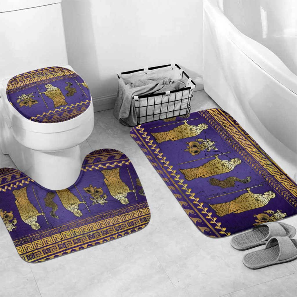 Hera Bathroom Set Goddess With Ancient Greek Pattern - Wonder Print Shop