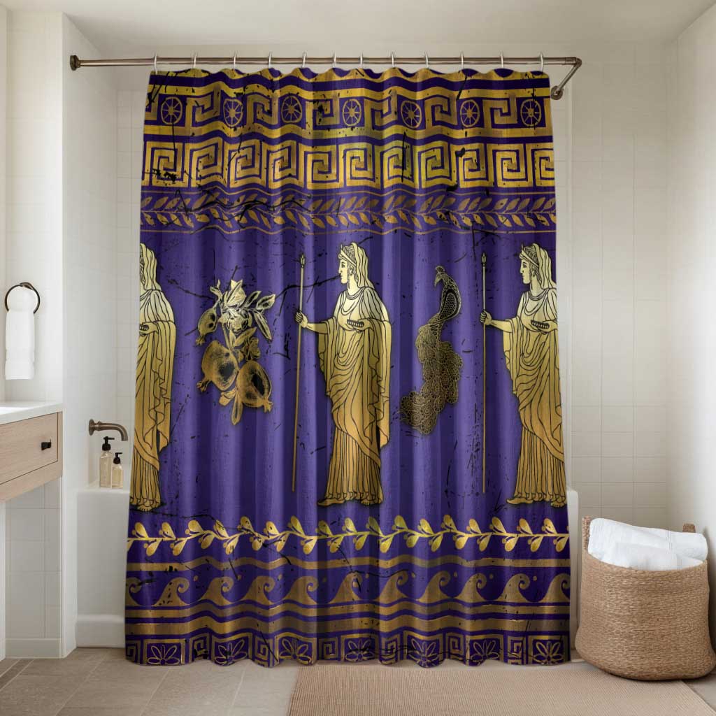 Hera Bathroom Set Goddess With Ancient Greek Pattern - Wonder Print Shop