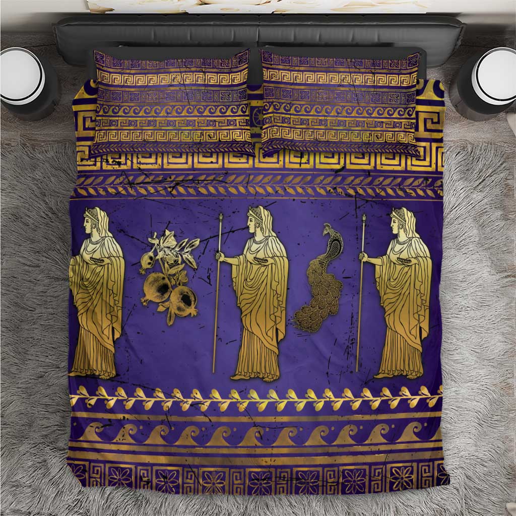 Hera Bedding Set Goddess With Ancient Greek Pattern - Wonder Print Shop