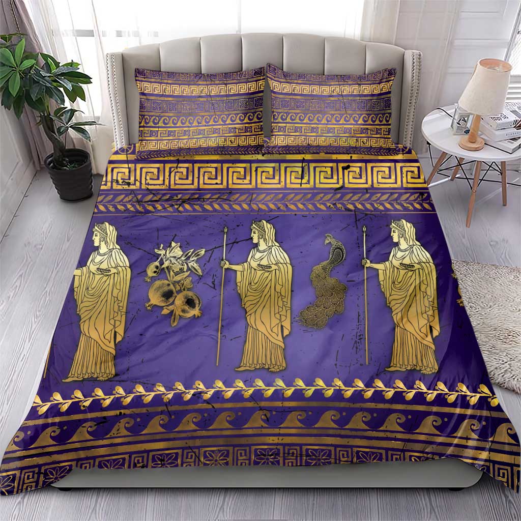 Hera Bedding Set Goddess With Ancient Greek Pattern - Wonder Print Shop