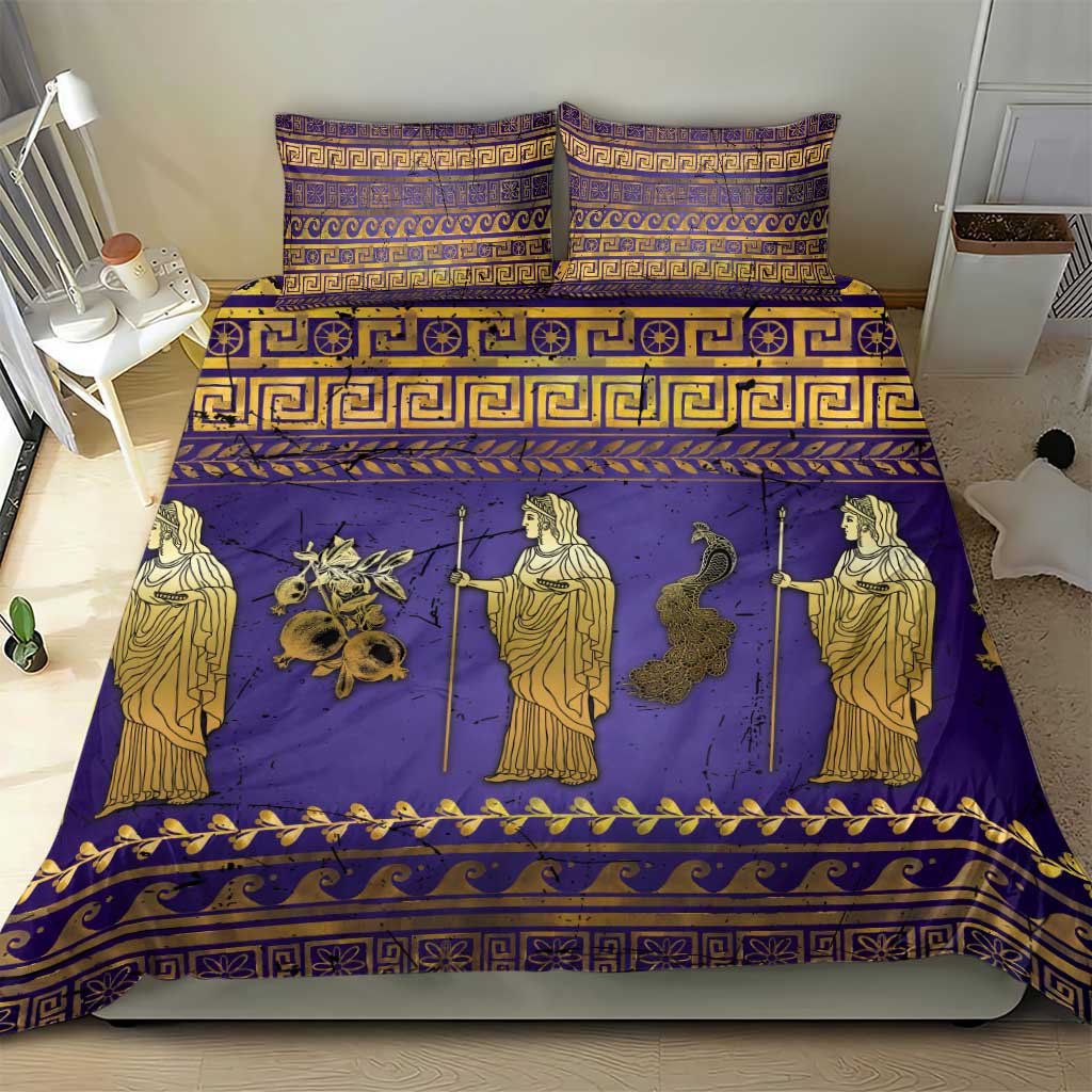 Hera Bedding Set Goddess With Ancient Greek Pattern - Wonder Print Shop
