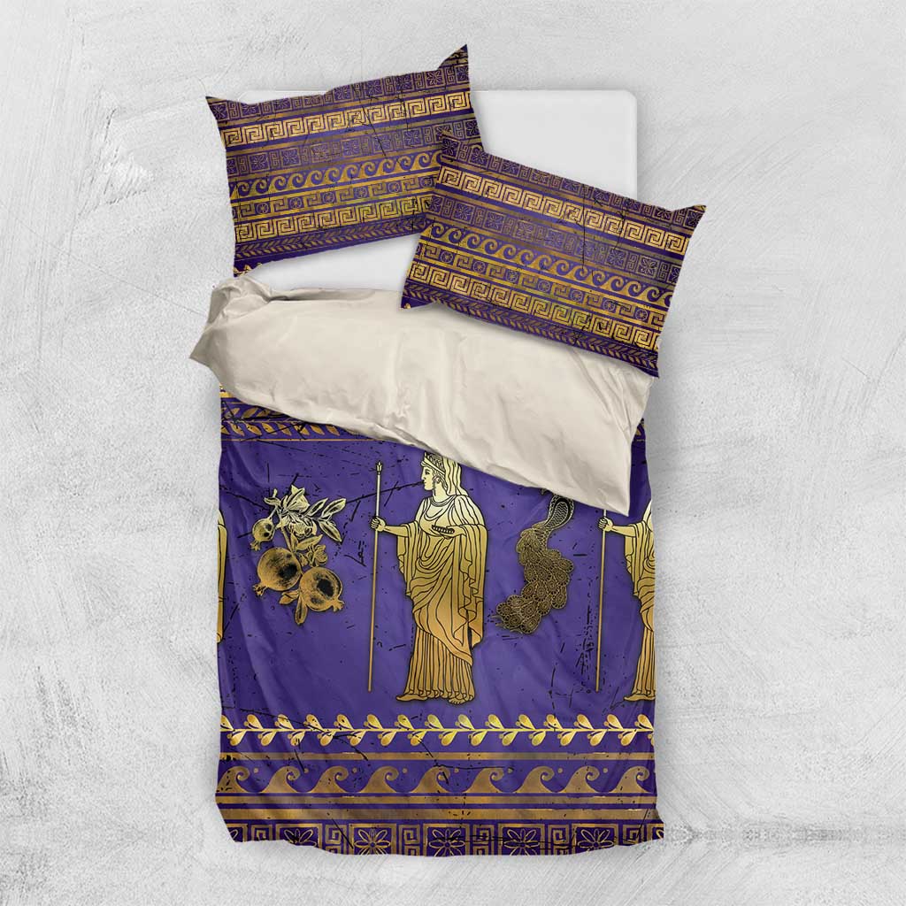 Hera Bedding Set Goddess With Ancient Greek Pattern - Wonder Print Shop