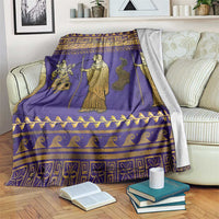 Hera Blanket Goddess With Ancient Greek Pattern - Wonder Print Shop