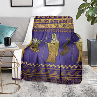 Hera Blanket Goddess With Ancient Greek Pattern - Wonder Print Shop