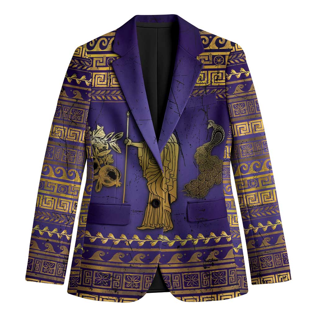 Hera Blazer Goddess With Ancient Greek Pattern - Wonder Print Shop