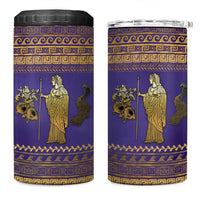 Hera 4 in 1 Can Cooler Tumbler Goddess With Ancient Greek Pattern - Wonder Print Shop