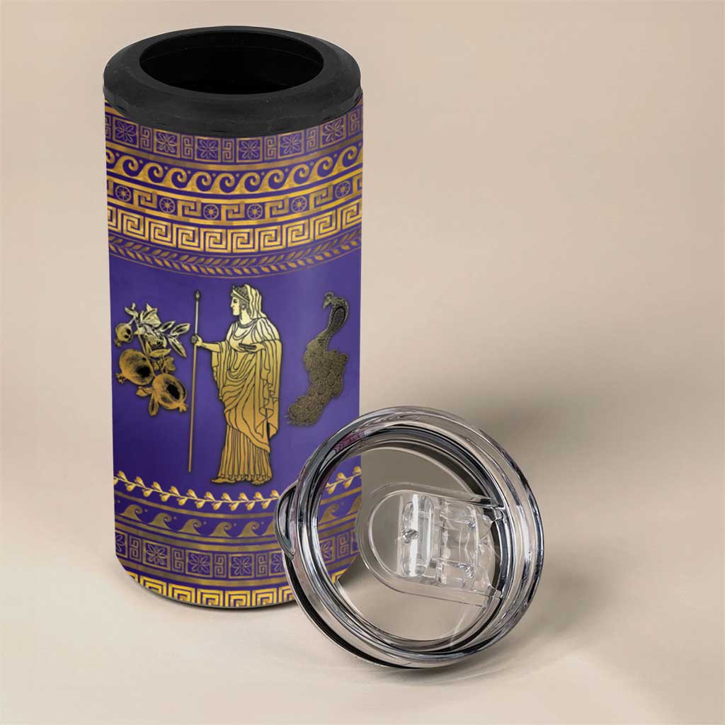 Hera 4 in 1 Can Cooler Tumbler Goddess With Ancient Greek Pattern - Wonder Print Shop