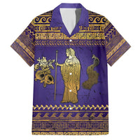 Hera Family Matching Long Sleeve Bodycon Dress and Hawaiian Shirt Goddess With Ancient Greek Pattern - Wonder Print Shop