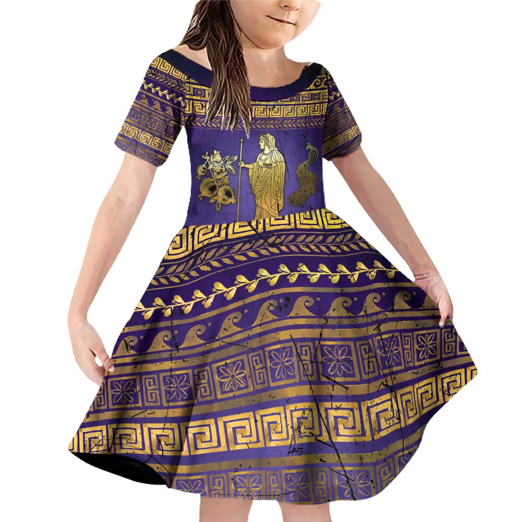 Hera Family Matching Off Shoulder Short Dress and Hawaiian Shirt Goddess With Ancient Greek Pattern - Wonder Print Shop