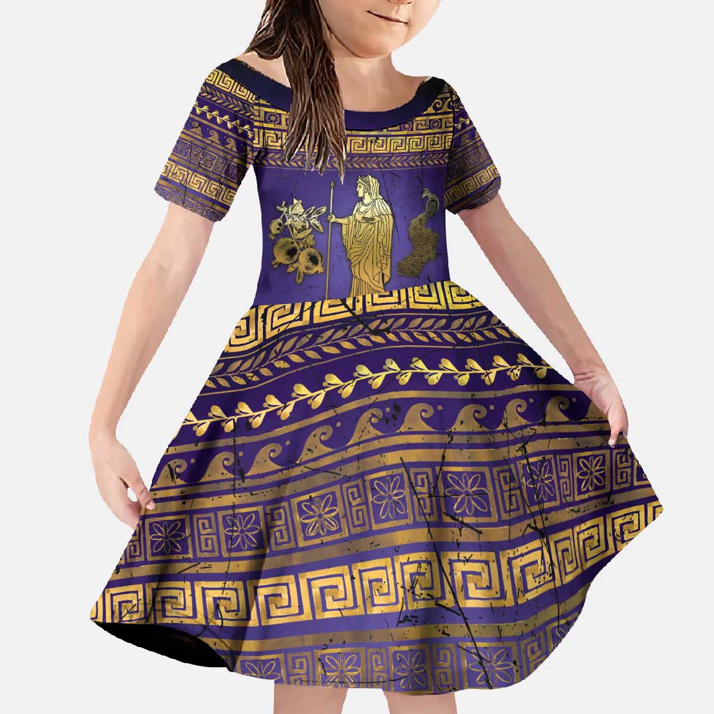 Hera Family Matching Short Sleeve Bodycon Dress and Hawaiian Shirt Goddess With Ancient Greek Pattern - Wonder Print Shop