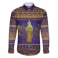 Hera Family Matching Short Sleeve Bodycon Dress and Hawaiian Shirt Goddess With Ancient Greek Pattern - Wonder Print Shop