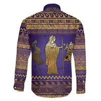 Hera Family Matching Short Sleeve Bodycon Dress and Hawaiian Shirt Goddess With Ancient Greek Pattern - Wonder Print Shop