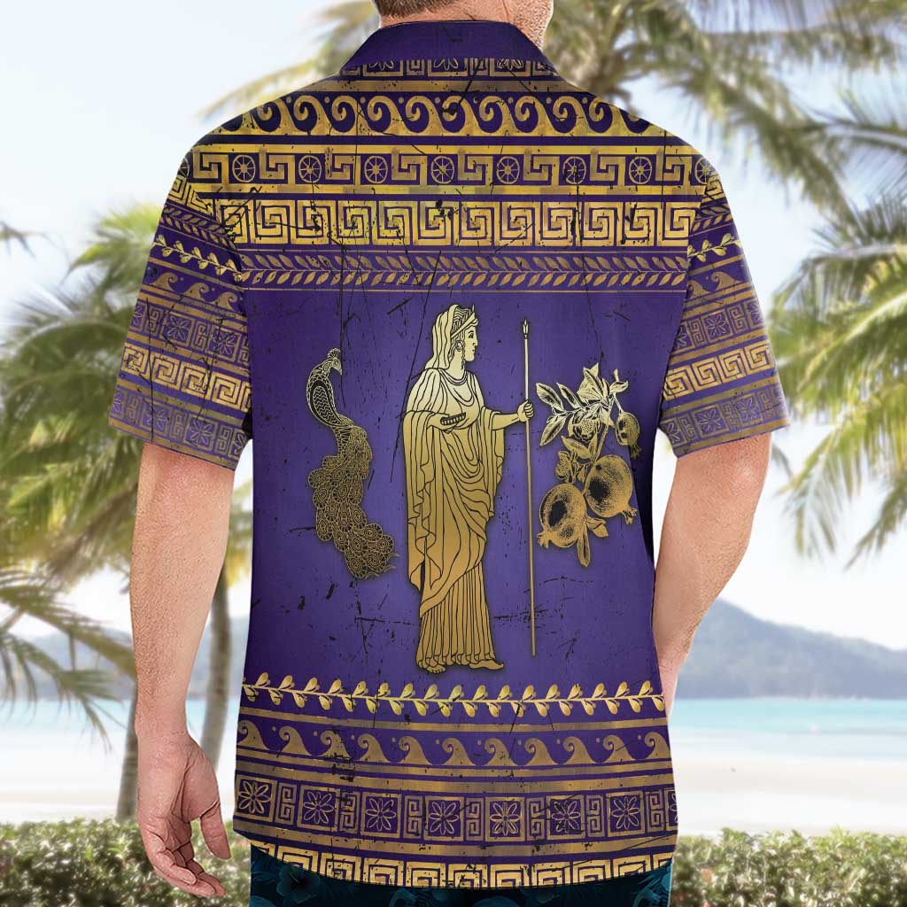 Hera Hawaiian Shirt Goddess With Ancient Greek Pattern - Wonder Print Shop