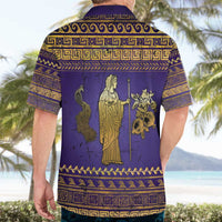 Hera Hawaiian Shirt Goddess With Ancient Greek Pattern - Wonder Print Shop