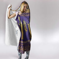 Hera Hooded Blanket Goddess With Ancient Greek Pattern - Wonder Print Shop
