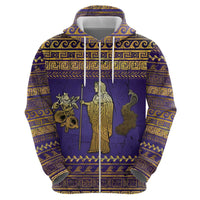 Hera Hoodie Goddess With Ancient Greek Pattern - Wonder Print Shop