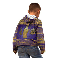 Hera Kid Hoodie Goddess With Ancient Greek Pattern - Wonder Print Shop