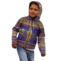 Hera Kid Hoodie Goddess With Ancient Greek Pattern - Wonder Print Shop
