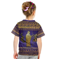 Hera Kid T Shirt Goddess With Ancient Greek Pattern - Wonder Print Shop