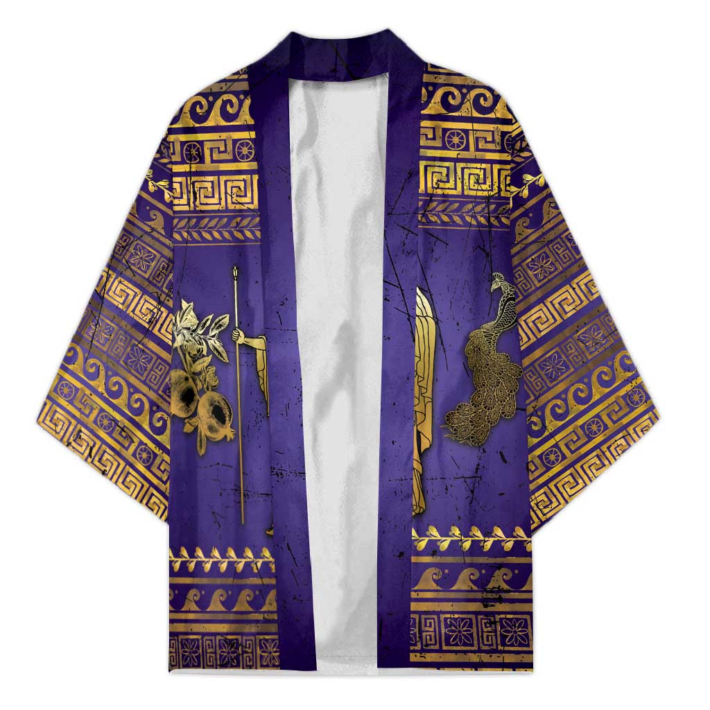 Hera Kimono Goddess With Ancient Greek Pattern - Wonder Print Shop