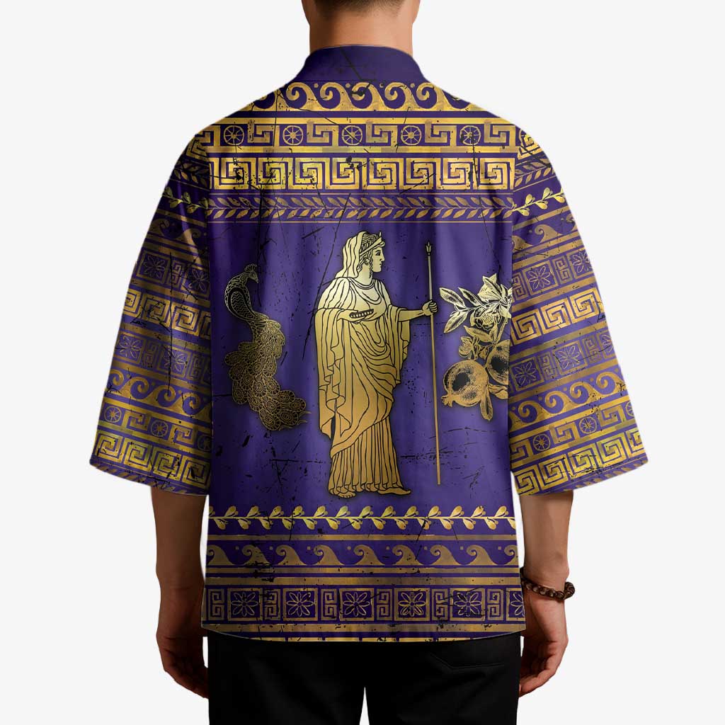 Hera Kimono Goddess With Ancient Greek Pattern - Wonder Print Shop