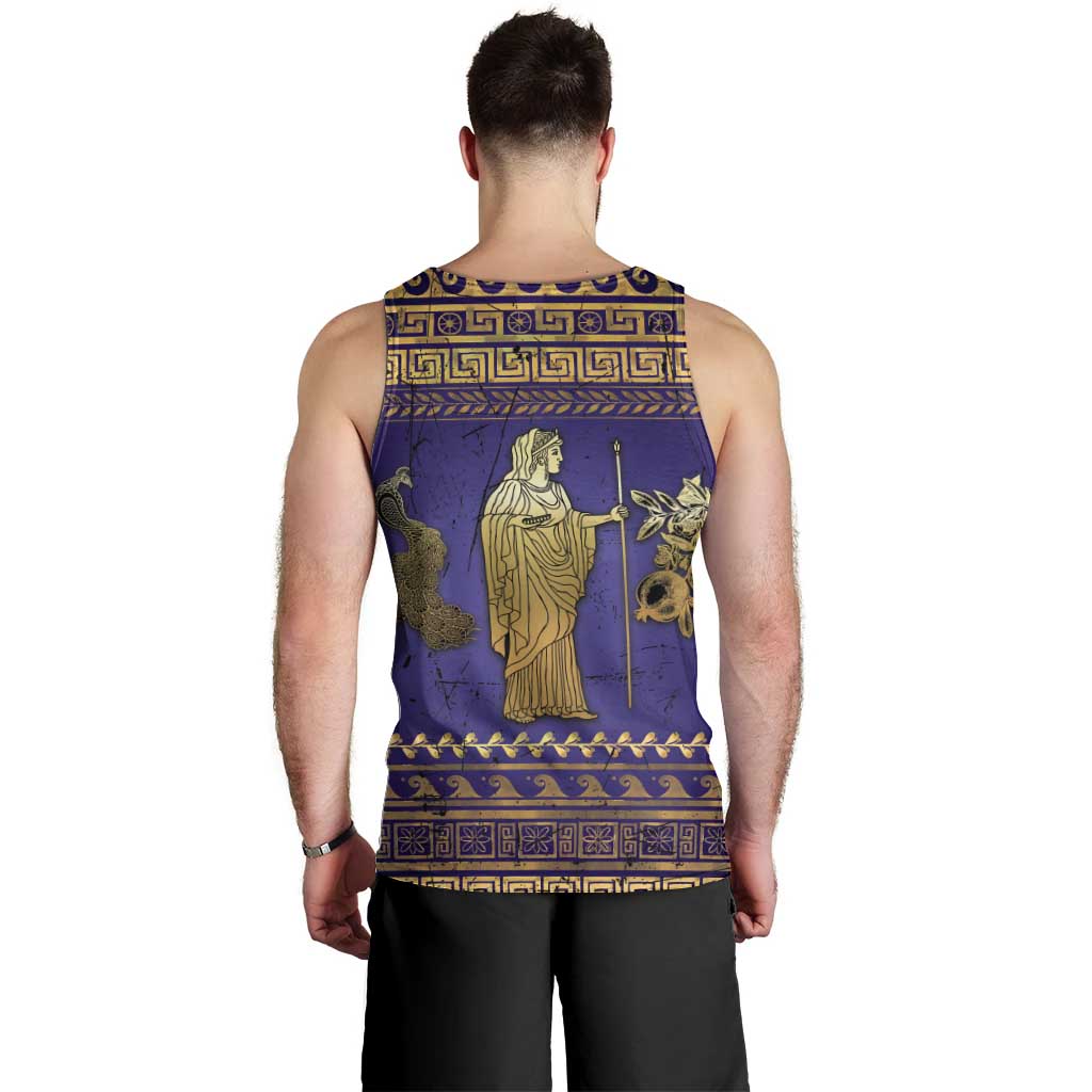 Hera Men Tank Top Goddess With Ancient Greek Pattern - Wonder Print Shop