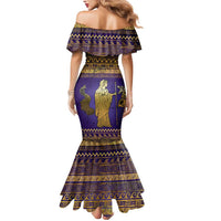 Hera Mermaid Dress Goddess With Ancient Greek Pattern - Wonder Print Shop