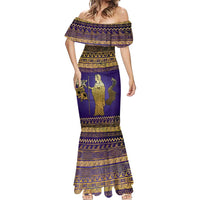 Hera Mermaid Dress Goddess With Ancient Greek Pattern - Wonder Print Shop