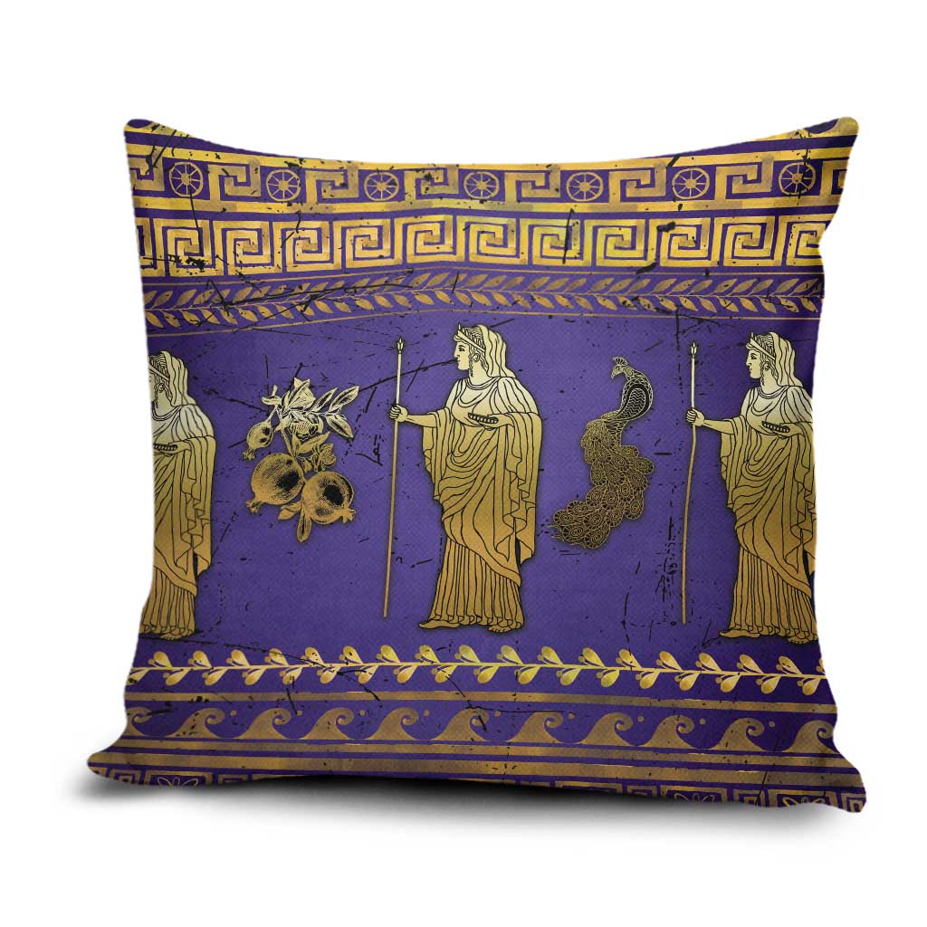 Hera Pillow Cover Goddess With Ancient Greek Pattern - Wonder Print Shop