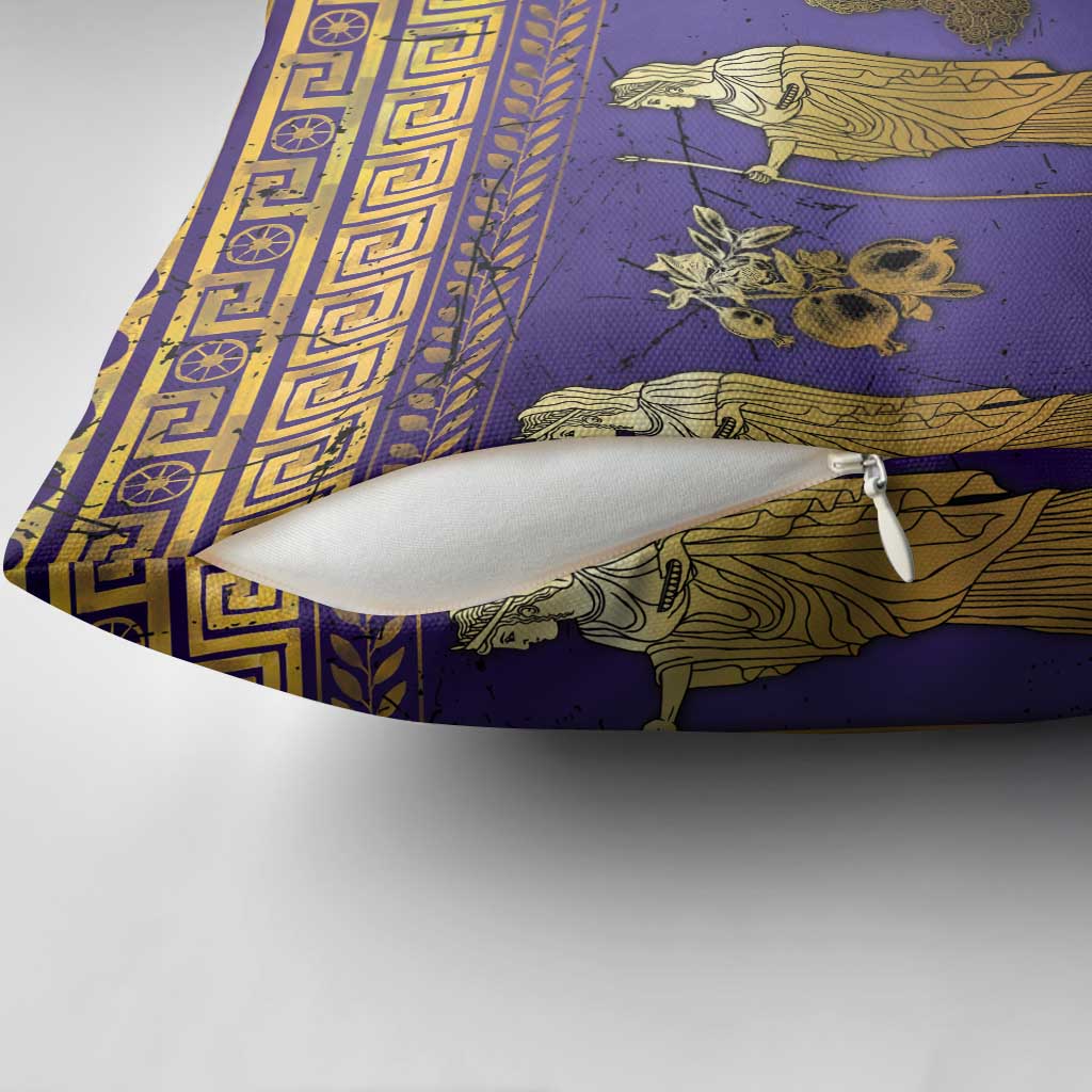 Hera Pillow Cover Goddess With Ancient Greek Pattern - Wonder Print Shop